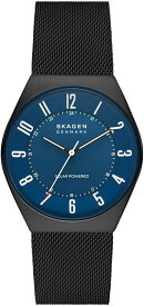 スカーゲン 腕時計 メンズ ブラック ブルー クオーツ クロノグラフ SKAGEN SKW6837 Grenen Solar Powered Watch
