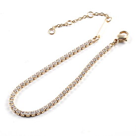 Daniel Wellington ブレスレット　DW00400388　ダニエルウェリントン CLASSIC TENNIS BRACELET - クラシックテニス　約15.5-18.5cm　レディース メンズ　ゴールド　クリスタル　スポーティ ビジネス　ユニセックス　記念日　プレゼント　並行輸入品