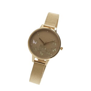 OLIVIA BURTON �r���v OB16MB37 �I���r�A�o�[�g�� �f�~�_�C����(34mm)�@�X�p�[�N���o�^�t���C - �f�~ �S�[���h ���b�V���@�O���[�_�C���� & �z���C�g �}�U�[�I�u�p�[�� �o�^�t���C ���f�B�[�X�@���s