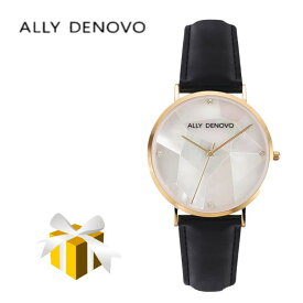 【ALLY DENOVO】　腕時計　AF5003-8　アリーデノヴォ Gaia Pearl 36mm　Gold White / Black　　メンズ　レディース　ウォッチ・プレゼント 並行輸入品　プレゼント　記念日