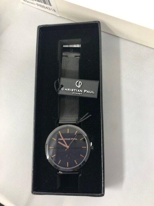楽天市場】Christian Paul 腕時計 メンズ・レディース ブラック 43mm 