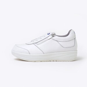 ラッキーベル blu BEGONIA ブリューベゴニア 【24.5cm-27.5cm】ホワイト/ベージュ/ブラック 白/黒/ベージュ メンズ レディース スニーカー 本革 ファスナー