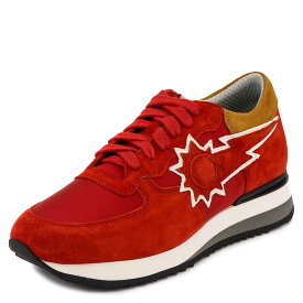 URBAN SUN アーバンサン スニーカー くつ 靴 VINCENT 505 メンズ 男性 ヴィンセント ローカット シューズ Suede/Nylon ROSSO レッド 40-44