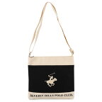 BEVERLY HILLS POLO CLUB ビバリーヒルズポロクラブ ショルダーバッグ BHC002 TOTO レディース 女性 鞄 かばん カバン 斜め掛け 斜めがけ BK/IV/WH ブラック×アイボリー×ホワイト