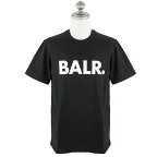 BALR. ボーラー Tシャツ 半袖 B1112.1048 Brand Straight T-Shirt メンズ 男性 ブランドストレート トップス クルーネック カジュアル スポーティー Jet Black ブラック