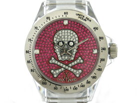 TOYWATCH トイウォッチ 腕時計 SKULL COLLECTION 3001-PK スカル×ジルコニア ピンク