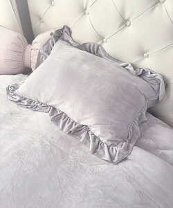 【送料無料】ふわとろフリル枕カバー| ラルムドラパン ガーリーインテリア 可愛い ピンク フレンチガーリー 量産系 姫系 ガーリー系 リボン 枕 カバー フリル かわいい おしゃれ シンプル