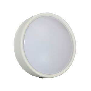 【マラソン最大46倍】エルパ (ELPA) LEDセンサー付ライト (丸形/ホワイト/サービスコンセント付) 明暗センサー PM-LA201(W)