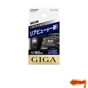 y}\ő46{zJ[Cg(CARMATE) ԗp CZXv LED GIGA T10 6700K(X}[gȑ) 80lm ԌΉ nCubh