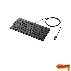 【マラソン最大46倍】エレコム キーボード 有線 パンタグラフ ミニキーボード ブラック TK-FCP096BK