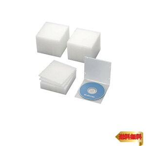 【マラソン最大46倍】エレコム CD/DVDスリムPPケース/1枚収納/50パック/クリア