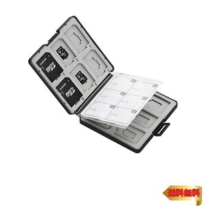 【マラソン最大46倍】エレコム メモリカードケース SD ケース プラスチック SD12枚 + microSD12枚収納 ブラック CMC-SDCPP24BK