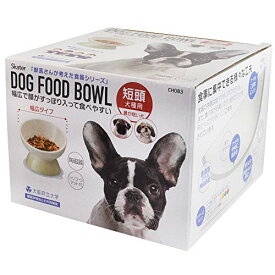 【マラソン最大46倍】スケーター (skater) 短頭犬用 食器 陶磁器製 ペット餌入れ 幅広 マット付 ミント CHOB3