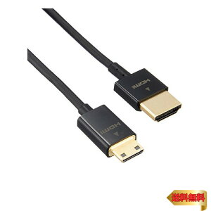 �y�}���\���ő�46�{�z�G���R�� mini HDMI �P�[�u�� 1.5m 4K × 2K�Ή� �X�[�p�[�X���� �u���b�N DGW-HD14SSM15BK
