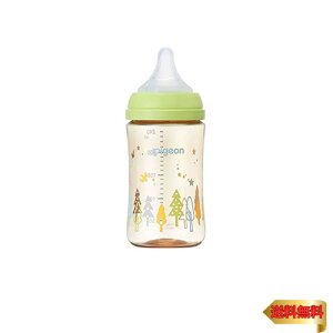 ピジョン 母乳実感 哺乳びん Tree ツリー 240ml 3か月~ PPSU製 黄緑
