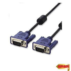 �y�}���\���ő�46�{�z�G���R�� �f�B�X�v���C�P�[�u�� D-sub15�s�� VGA-VGA �X���� 1.5m �u���b�N CAC-15BK
