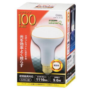 �y�}���\���ő�46�{�zOHM LED�d�� ���t�����v�` E26 100�`���� 10W �d���F LDR10L-W A9 06-0791