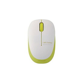 【マラソン最大46倍】エレコム マウス ワイヤレス (レシーバー付属) Sサイズ 小型 3ボタン BlueLED ふわっと軽い 小型軽量 50g グリーン M-BL2