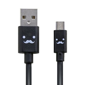 【6/1クーポン配布&ポイントUP】エレコム マイクロUSBケーブル microUSB 急速充電対応 いろんな表情の顔がかわいい 転送・充電 2A出力 1.2m ブラック MP