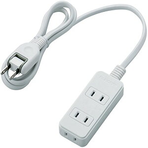 【マラソン最大46倍】エレコム 電源タップ 雷ガード スウィングプラグ 3個口 1m ホワイト T-KS02-2310WH