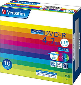 y}\ő46{zo[xC^Wp(Verbatim Japan) 1L^p DVD-R CPRM 4.7GB 10 zCgv^u Ж1w 1-