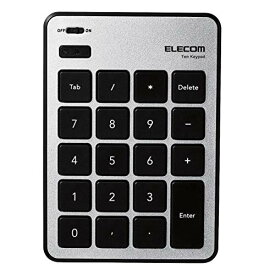 【マラソン最大46倍】エレコム テンキー Bluetooth パンタグラフ Mac対応 薄型 シルバー TK-TBPM01SV