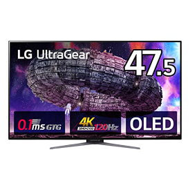 【マラソン最大45.5倍】LG ゲーミングモニター UltraGear 48GQ900-B 47.5インチ 有機EL 4K(3840×2160)@120Hz / アンチグ