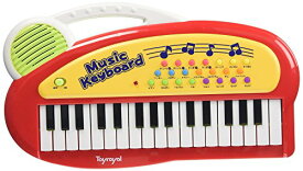 【マラソン最大47倍】トイローヤル キッズミニキーボード ( ピアノ / 知育玩具 ) 初めての楽器に リズム 子供 音楽 キーボード ( 録音 / 再生 機能付き