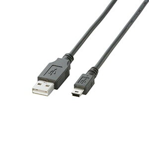 �y�}���\���ő�46�{�z�G���R�� USB�P�[�u�� �yminiB�z USB2.0 (USB A �I�X to miniB �I�X) �m�[�}�� 0.5m �u���b�N U2C-M0
