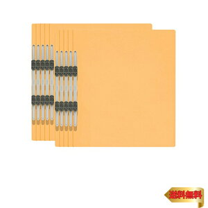 PLUS(プラス) エコノミー フラットファイル A4縦 2穴 10冊パック 79-357 イエロー