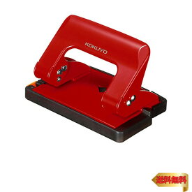 コクヨ(KOKUYO) 穴あけパンチ 2穴 ラクアケ ハンディ 17枚 赤 PN-G17R