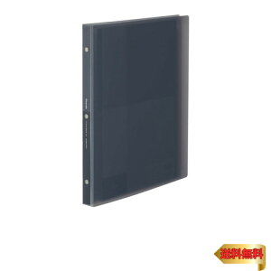 コクヨ ファイル クリヤーブック グラッセル 替紙式 A4 最大収容ポケット60枚 ブラック ラ-GL720D