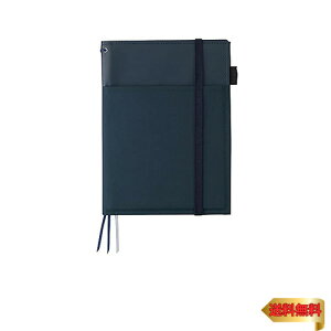 コクヨ(KOKUYO) ノートカバー 手帳 システミック リングノート対応 A5 レザー調 紺 50枚 ノ-V685B-DB