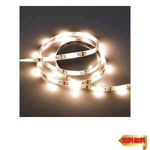 エルパ (ELPA) LEDテープライト 照明 300lm 約3.3m(テープライト部 3.0m) 乾電池式 ELT-BT300W