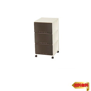 天馬(Tenma) シーンを選ばず使える収納チェスト 日本製 完成品 ルームケース 3段 キャスター付きで移動が簡単 引出しロック付きで抜け落ち