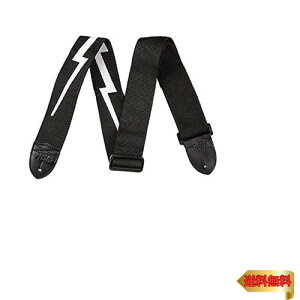 Fender �t�F���_�[ �X�g���b�v 2.5 POLY LIGHTNING BOLT BLK/WHT