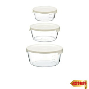 HARIO(�n���I)�ϔM�K���X���ۑ��e�� �� S/M/L �z���C�g �H���OK ���{�� MST-3018-OW 3�Z�b�g