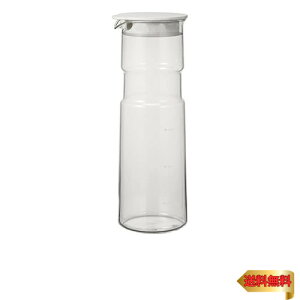 HARIO(ハリオ) 日本製 冷水筒 耐熱ガラス製 フリーポット・ホールド 1000ml ホワイト 6FP-10-W