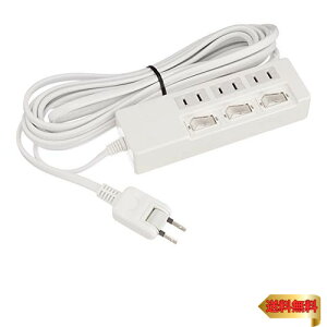 �o�b�t�@���[ BUFFALO 2�s���d���^�b�v 3�� �ʃX�C�b�` 5m �z���C�g BSTAPSW2350WH