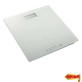 オーム(OHM) 電機 デジタル体重計 スリム&シンプル ホワイト HBK-T100-W 08-0065