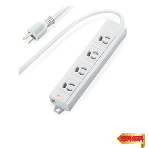 エレコム 電源タップ マグネット付 抜け止めコンセント 壁取付用固定フック付 3P-2P変換アダプタ付 4個口 5m T-ECOH3450NM