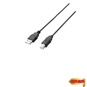 �G���R�� RoHS�w�ߏ���&���z���p�b�P�[�W �G�RUSB�P�[�u�� USB2.0 A-B�^�C�v 3m �u���b�N U2C-JB30BK