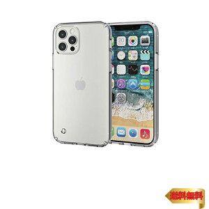 �G���R�� iPhone 12 / 12 Pro �P�[�X Qi�[�d�Ή� �n�C�u���b�h �ϏՌ� �N���A PM-A20BHVCCR