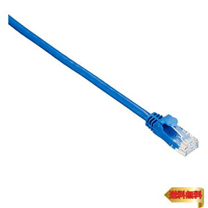 �G���R�� LAN�P�[�u�� CAT6A 30m �ܐ܂�h�~�R�l�N�^ ���炩 �u���[ LD-GPAYC/BU30