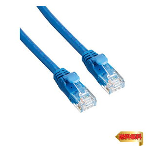 �G���R�� LAN�P�[�u�� CAT6A 20m �ܐ܂�h�~�R�l�N�^ ���炩 �u���[ LD-GPAYC/BU20