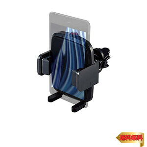 �G���R��(ELECOM) �ԍڃz���_�[ �X�}�z�X�^���h �����^�b�`�z���_�[ �y�G�A�R�����[�o�[��t�^�C�v�z �u���b�N P-CARS12BK