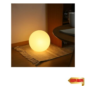 不二貿易(Fujiboeki) テーブルランプ フロアライト 幅25×奥行25×高さ25cm インテリアライト ガラス ボール型 LEDライトの
