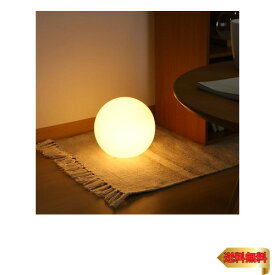 不二貿易(Fujiboeki) テーブルランプ フロアライト 幅20×奥行20×高さ20cm インテリアライト ガラス ボール型 LEDライトの