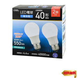 �I�[��(OHM)�I�[���d�@ LED�d�� E26 40�`���� �����F 2�� LDA4D-G AG59 2P 06-5465