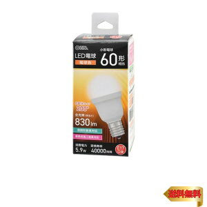 �I�[��(OHM)�I�[���d�@ LED�d�����` E17 60�`���� �d���F LDA6L-G-E17 IS53 06-5475